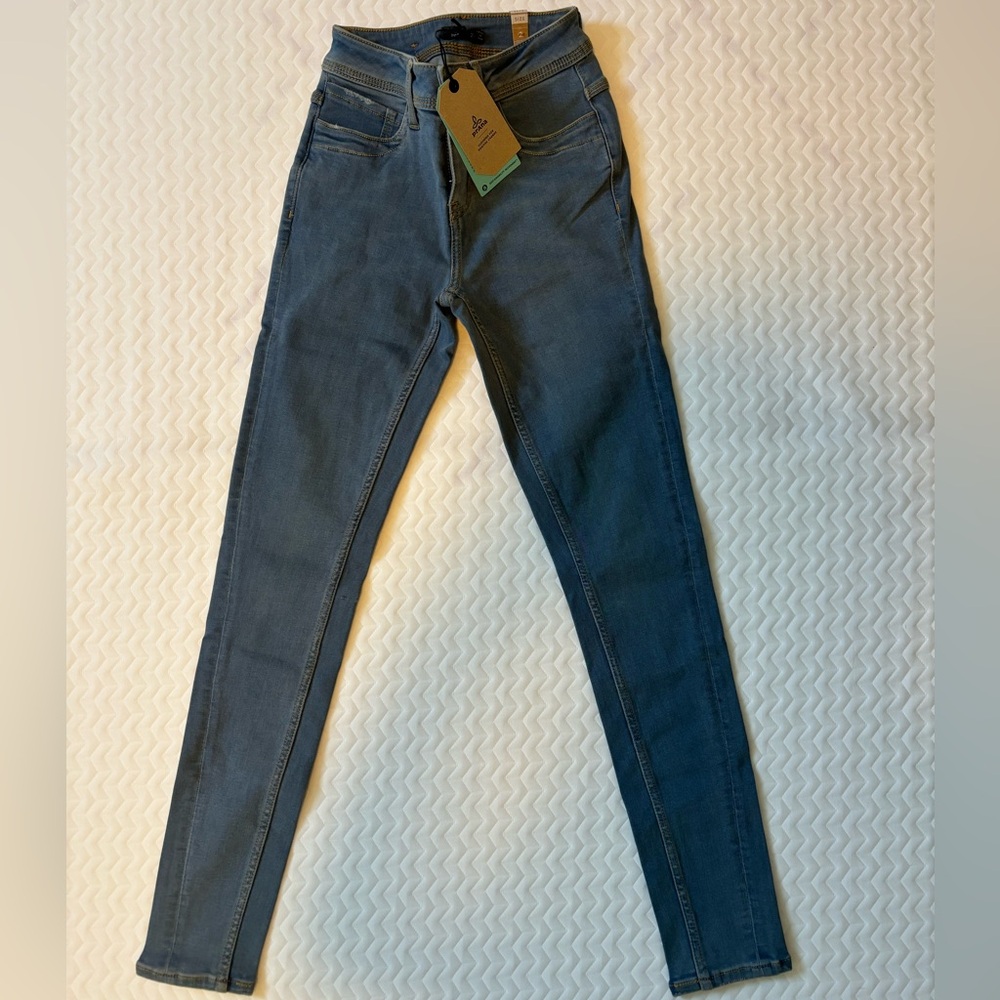 NWT Prana Soma Jean Womens 2 Rg Classic Blue 5-Pocket Slim Stretch